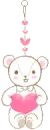 BEAR WITH PINK HEART