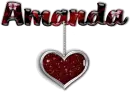 Glitter heart, Amanda