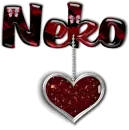Glitter heart, Neko