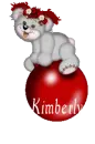 creddy bear on a ball with kimberly 