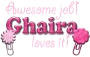 Ghaira loves it- Awesome job
