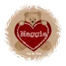 Valentine Bear w/ Maggie Name