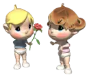 Boy Giving Girl A Flo A