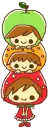 Strawberry, Orange + Apple