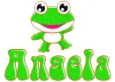 green frog angela