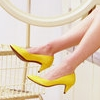 yellow pumps