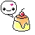 cute egg pudding