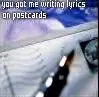 Lyrics postcards