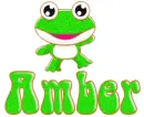 green frog amber