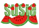 watermelon strawberries susie
