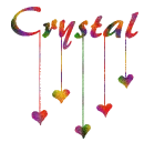 Crystal With Heart Drops