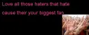 Love all the haters
