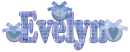 Evelyn ... Blue hearts and bows