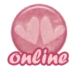 Online pink hearts