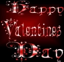 red happy valentines day