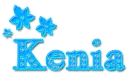 Kenia- blue with diamonds