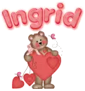 Ingrid- teddy with heart