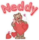 Neddy- teddy with heart