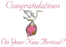 Congratulations on your new arrival.