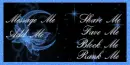 Beuatiful contact box with a blue moon, stars and butterfly