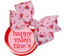 Happy Valentine`s Bow tag