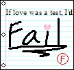 failed love test
