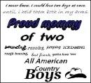 proud mommy of two boys