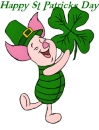 Piglet Happy  St Patricks Day