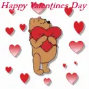 Pooh Happy Valentines Day
