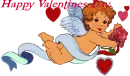 cupid girl happy Valentines Day
