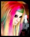 girl with colorful hair