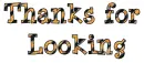 Thanks for looking