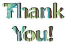Thank you with shadow