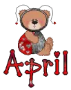 Ladybug Bear- April