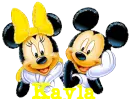 Minnie & Mickey with name Kayla