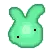 cute green monster