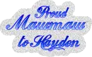 Proud Mawmaw to Hayden