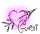 GWEN Heart n Arrow Pink