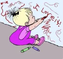 Baby coloring I love it