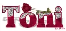 Toni Name-Red Rose