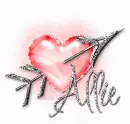 ALLIE Heart n Arrow Red