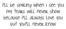 i'll always love you