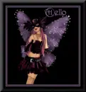Hello Purple and Black Fairy