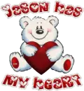 Jason has my heart - bear