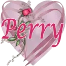 pink heart roses perry