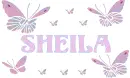 Sheila with Butterflies