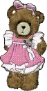 BEAR WITH A PINK DRESS