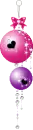 pink and purple bell