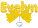 Yellow Evelyn with heart