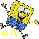 SPONG BOB WITH HEATHER